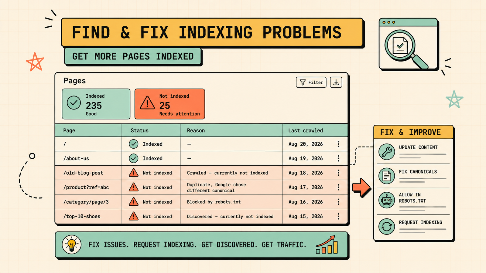 Key Google Search Console reports and how to use them