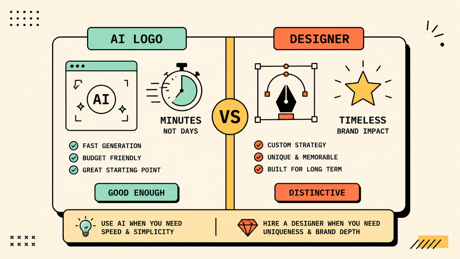 Looka Canva Brandmark comparison