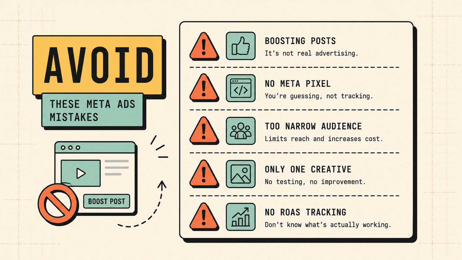 Common Meta Ads mistakes to avoid