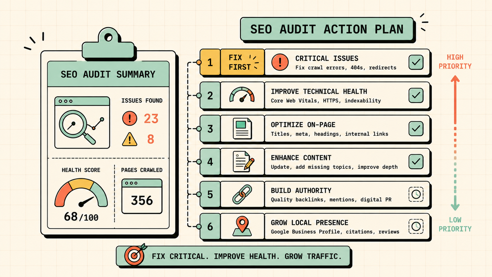 SEO audit overview and key areas to check