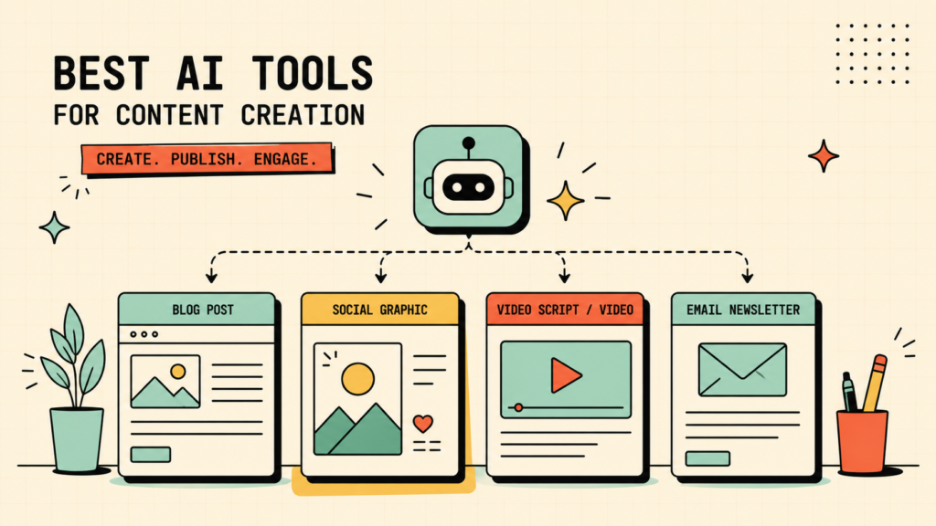 The Best AI Tools for Content Creation (Free and Paid, By What You Create)