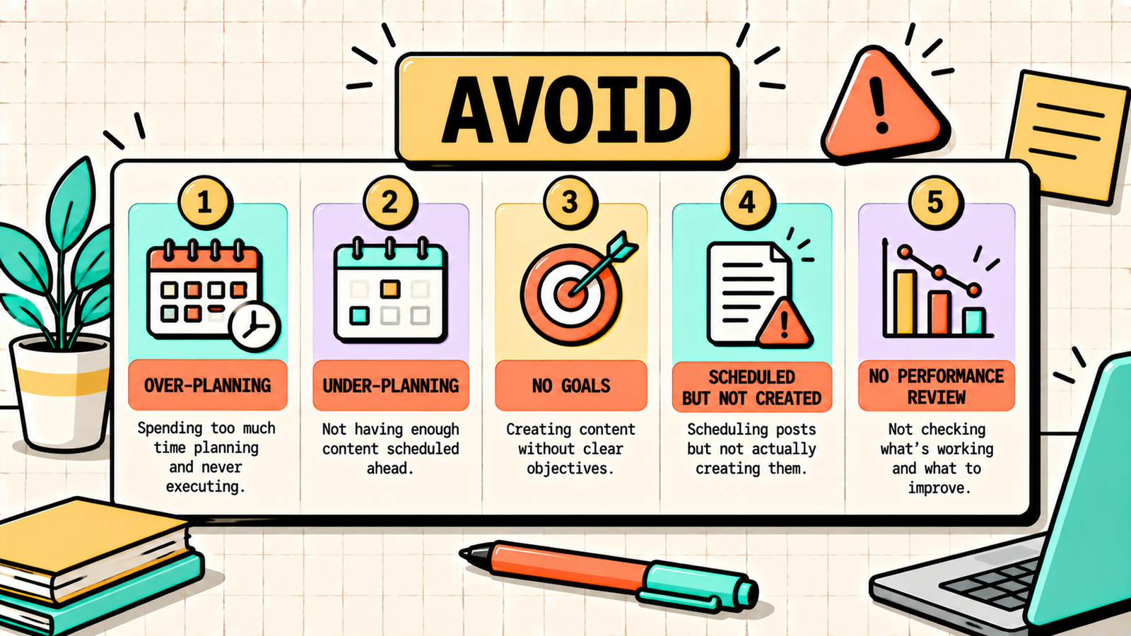 What a content calendar is and what it covers
