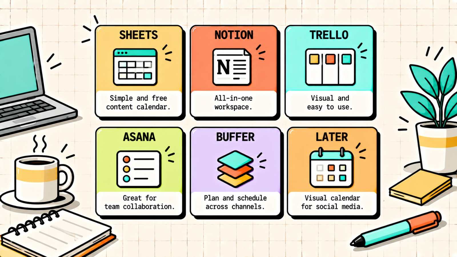 Content calendar tools for solo creators and teams