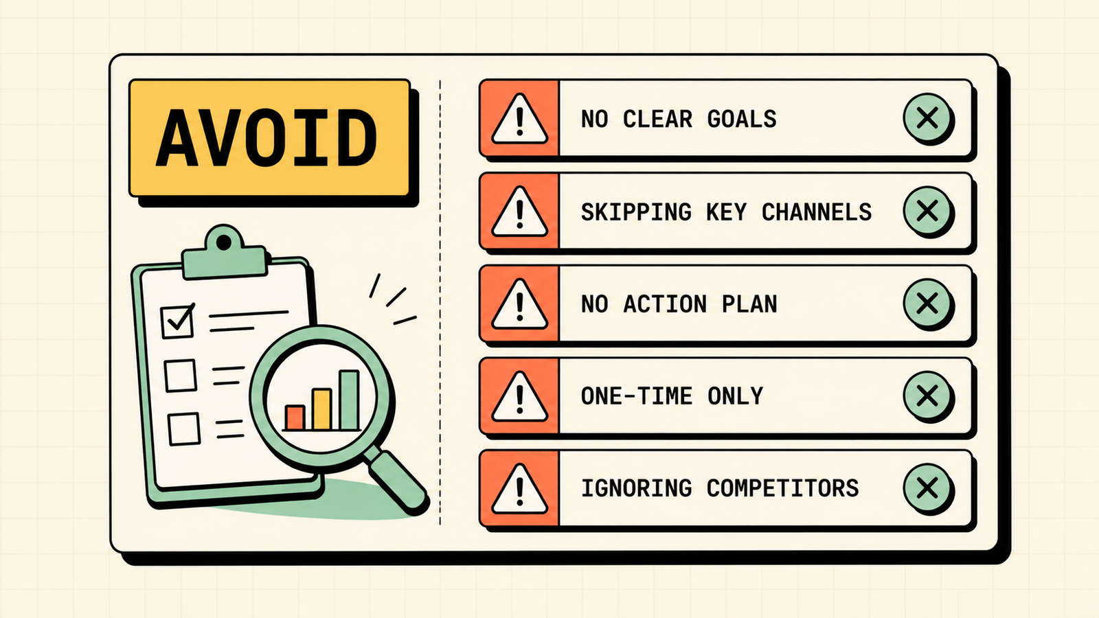 Common marketing audit mistakes to avoid