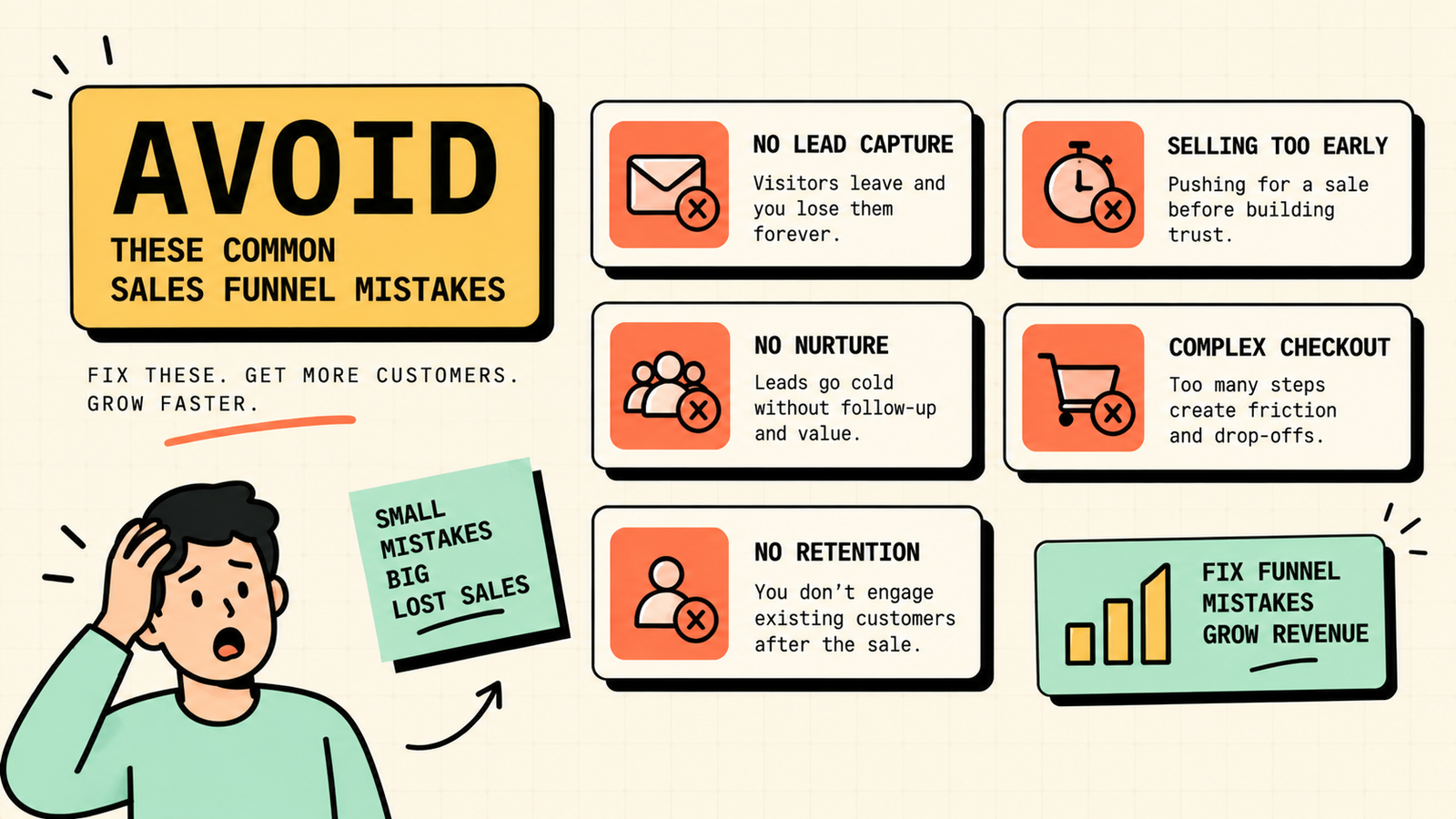 Sales funnel narrowing from awareness to action