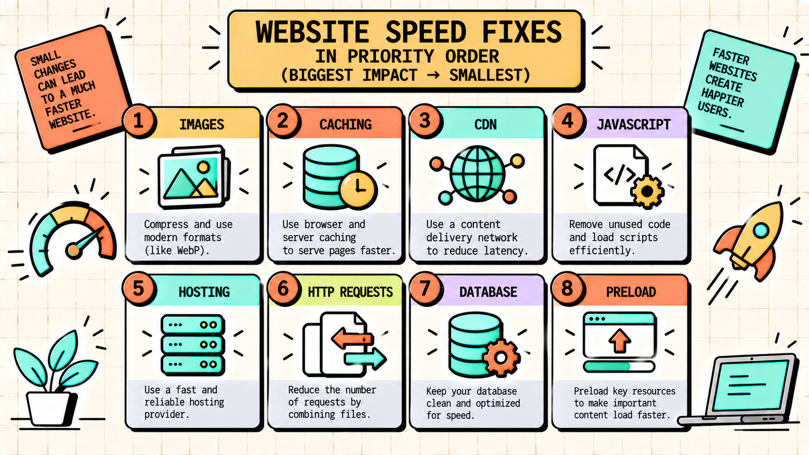 How to check website speed after each fix